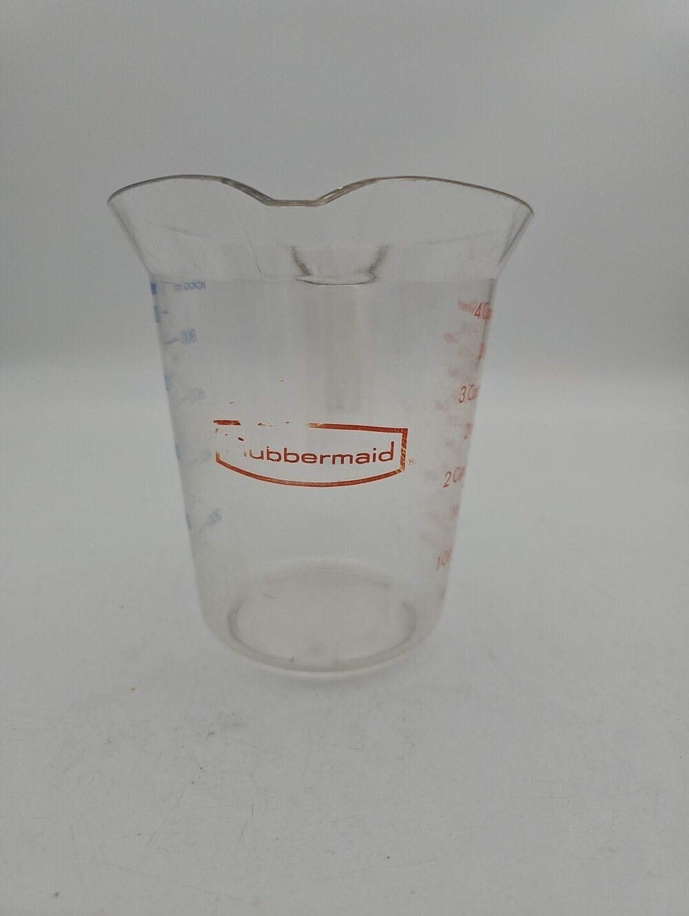 Rubbermaid Bouncer 1 Qt Clear Polycarbonate Measuring Cup FG321600CLR Vintage
